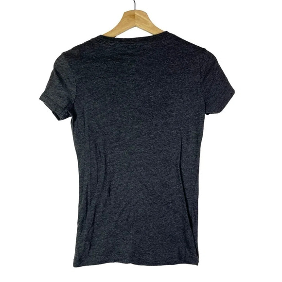 Aeropostale Navy Blue Lotus Yoga Printed Short Sleeve Graphic T-Shirt S - Picture 2 of 3